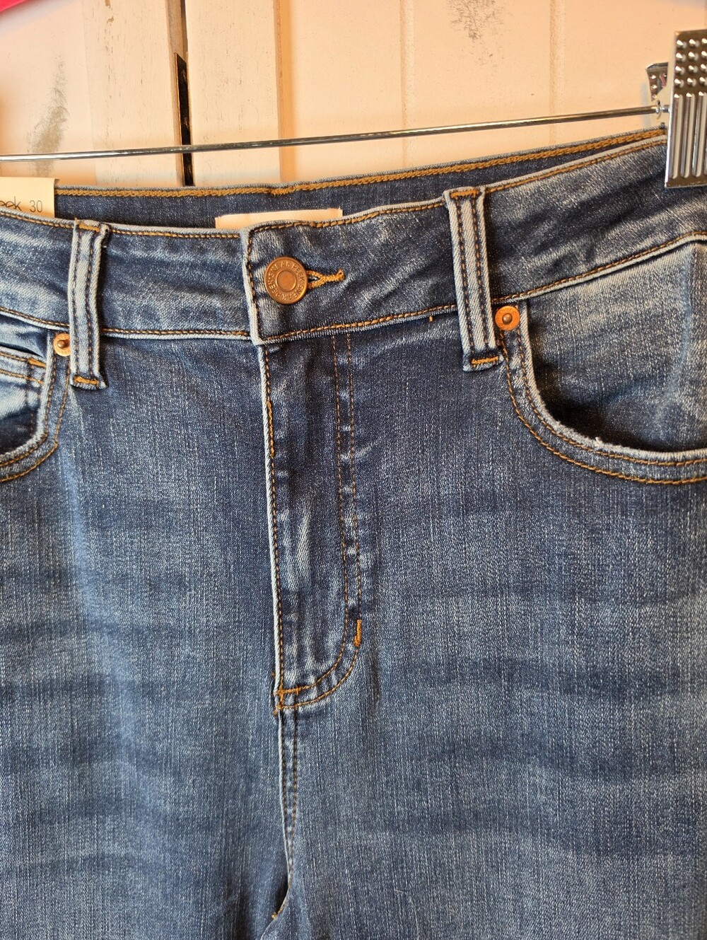 Sneak Peak Women's Dark Blue High-Rise Flare Jeans - Picture 4 of 9